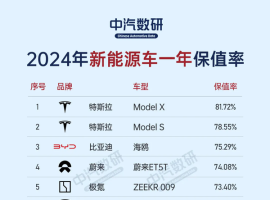 谁是新能源车保值王？2024保值率报告揭晓答案